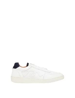 Womens Leather Lace Up Trainers