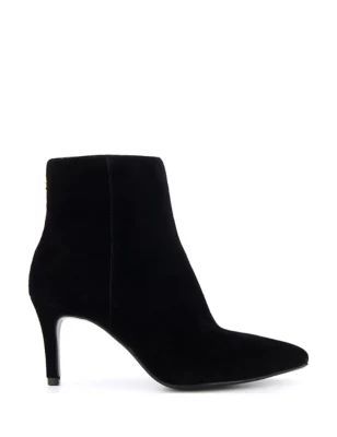 Womens Suede Stiletto Heel Pointed Ankle Boots