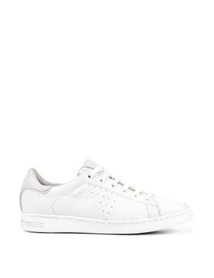 Womens Leather Lace-Up Trainers