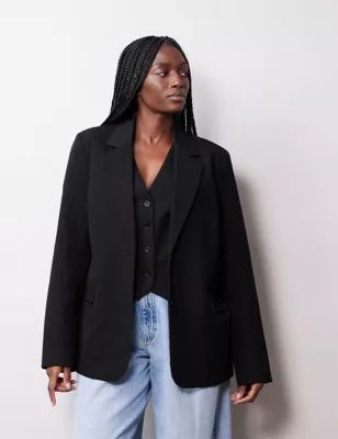 Womens Tailored Single Breasted Blazer