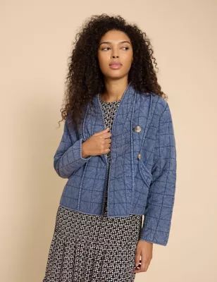 Womens Pure Cotton Quilted Jacket
