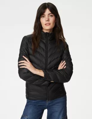 Womens Feather & Down Lightweight Puffer Jacket