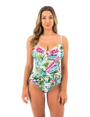 Womens Langkawi Floral Wired Tankini Top