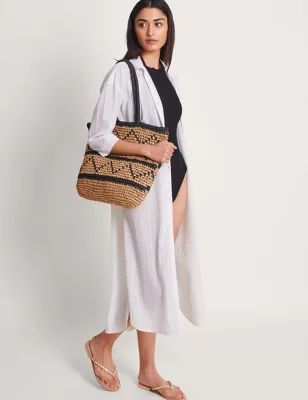 Womens Pure Cotton Button Through Kaftan Beach Dress
