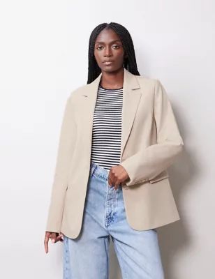 Womens Tailored Single Breasted Blazer