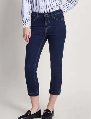 Womens Slim Fit Cropped Jeans