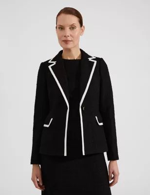 Womens Single Breasted Blazer with Cotton