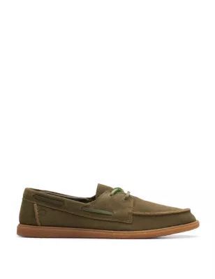 Womens Suede Boat Shoes