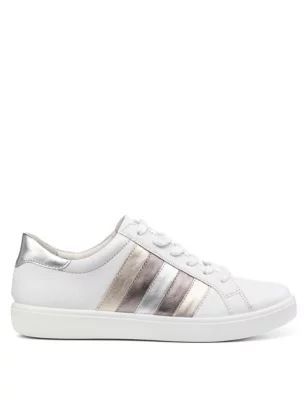 Womens Switch Leather Lace Up Side Detail Trainers