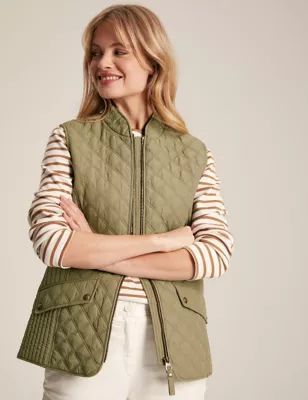 Womens Textured Quilted Gilet