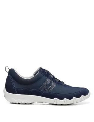Womens Leanne II Suede Lace Up Trainers