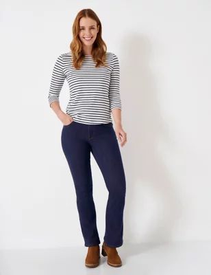 Womens Mid Rise Bootcut Jeans