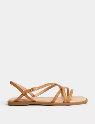 Womens Strappy Flat Sandals