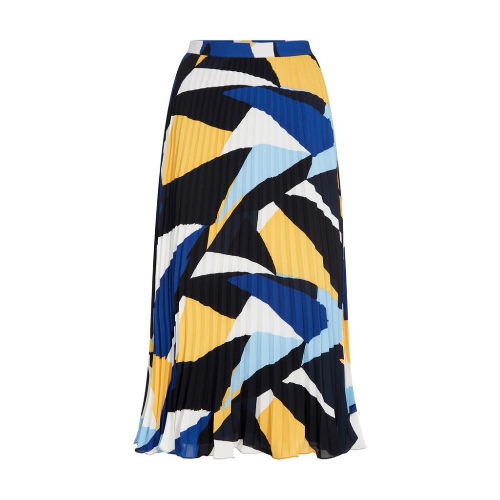 Multi-Coloured Sunray Pleat Skirt