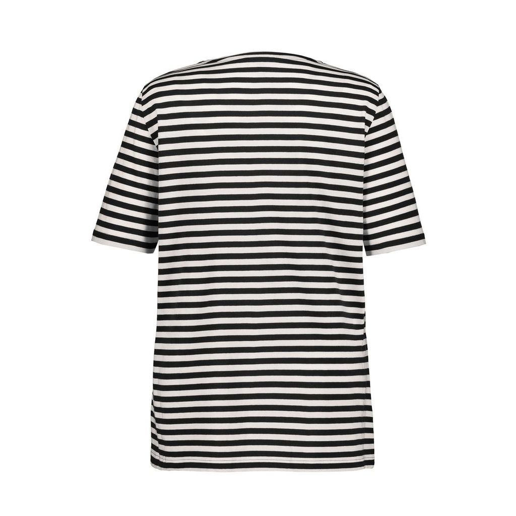 Graphic Stripe V-Neck T-Shirt