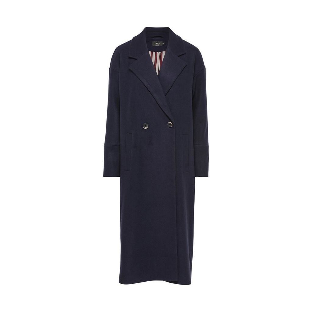 Double-Breasted Long Duster Coat