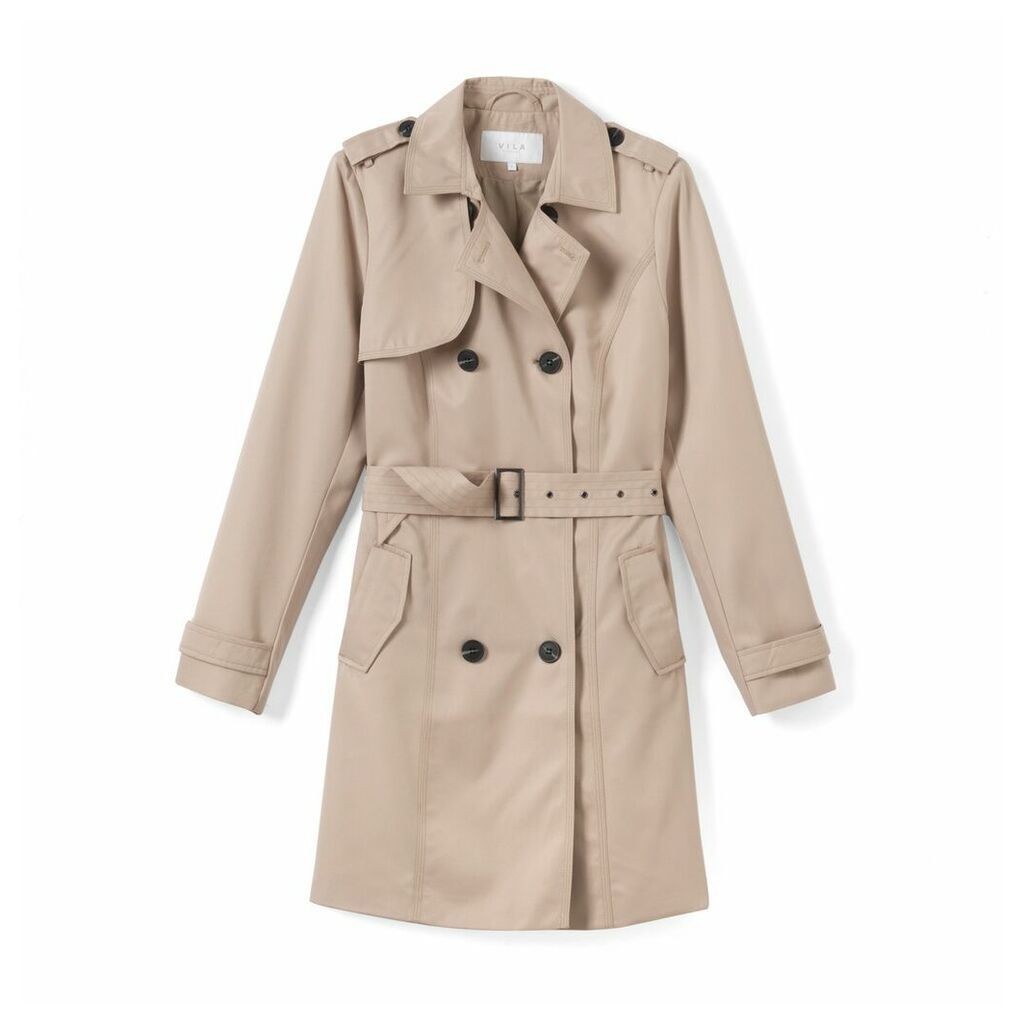 Classic Trench Coat with Belt Loops