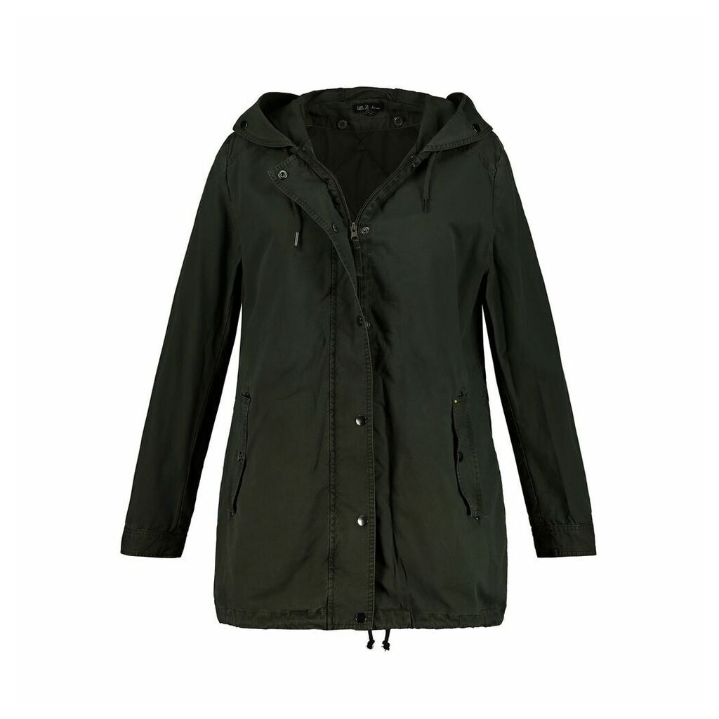 Cotton Hooded Parka with Pockets