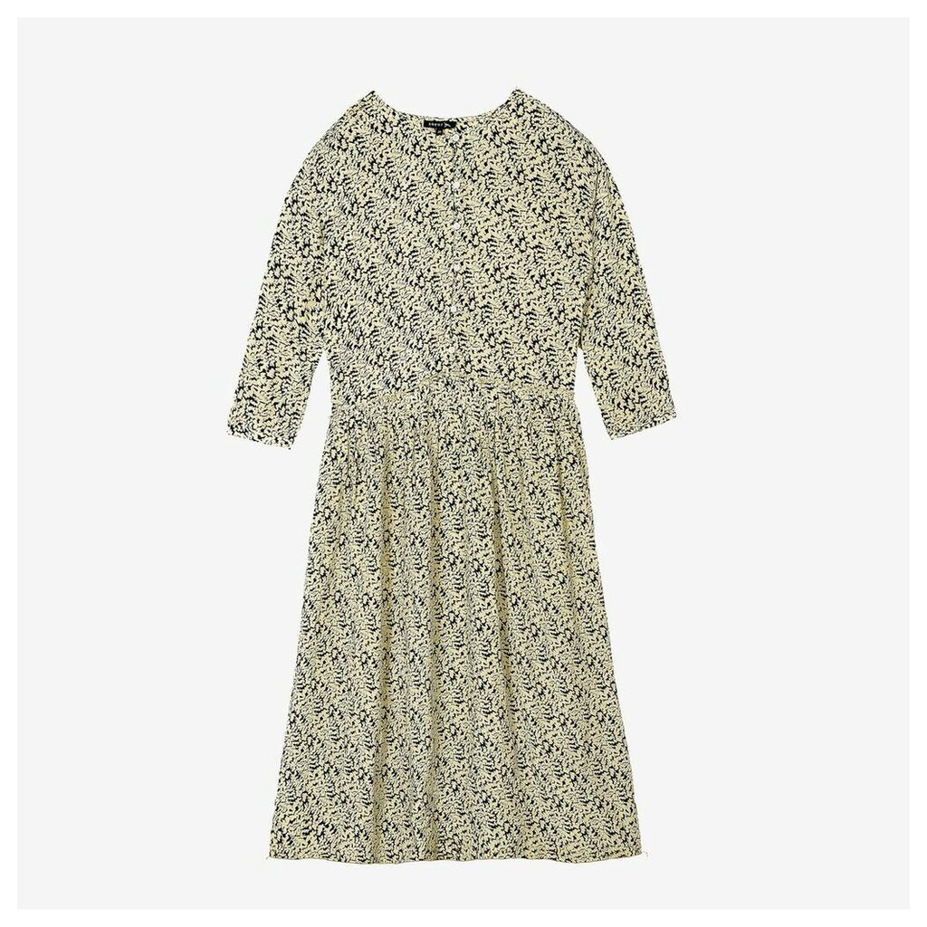 DAHLIA Printed Dress with Long Sleeves