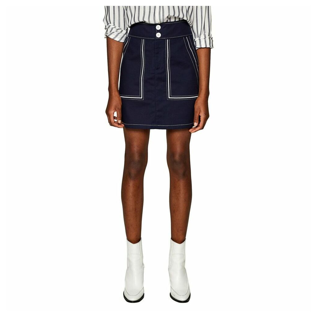 Retro Skirt with Pocket Details and Belt