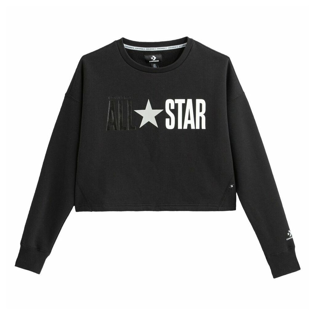 Short All Star Sweatshirt in Cotton Mix with Logo Print