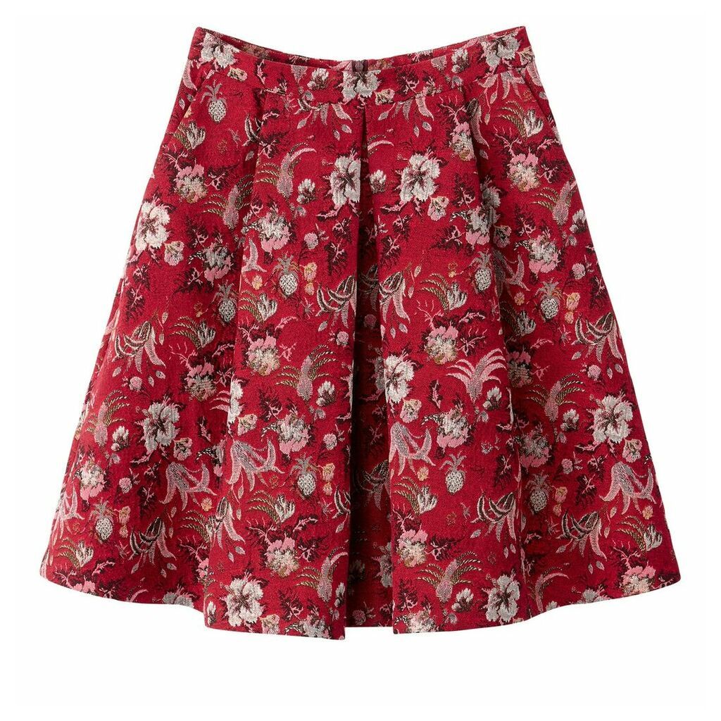 Cotton Mix Jacquard Skirt