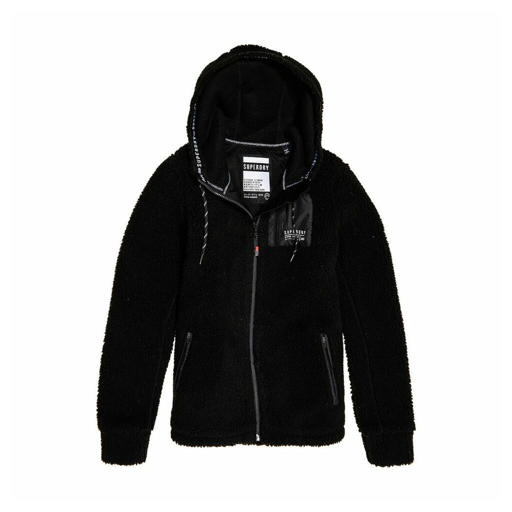 Urban Storm Zip-Up Hoodie in Teddy Faux Fur with Pockets