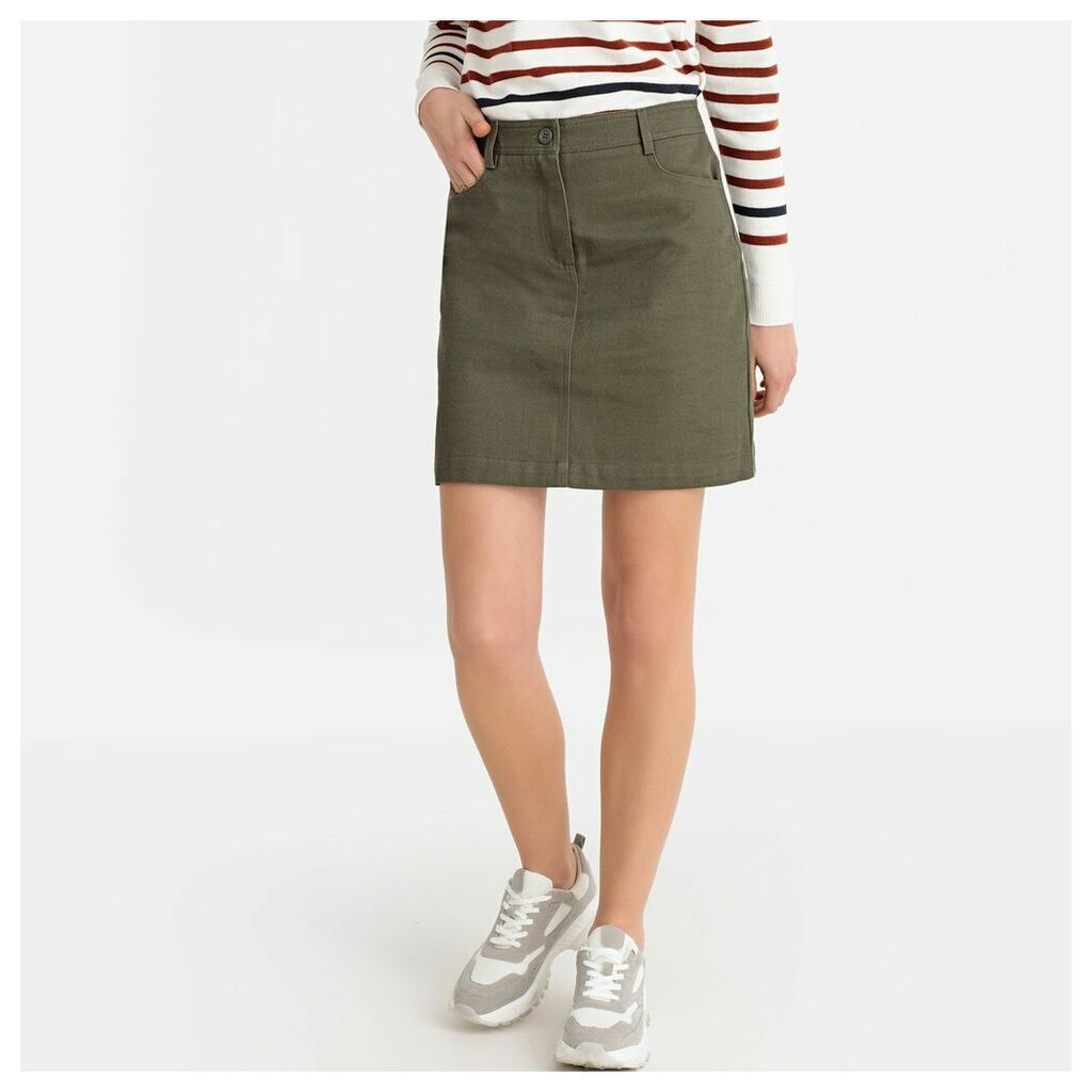 Short Straight 5-Pocket Skirt