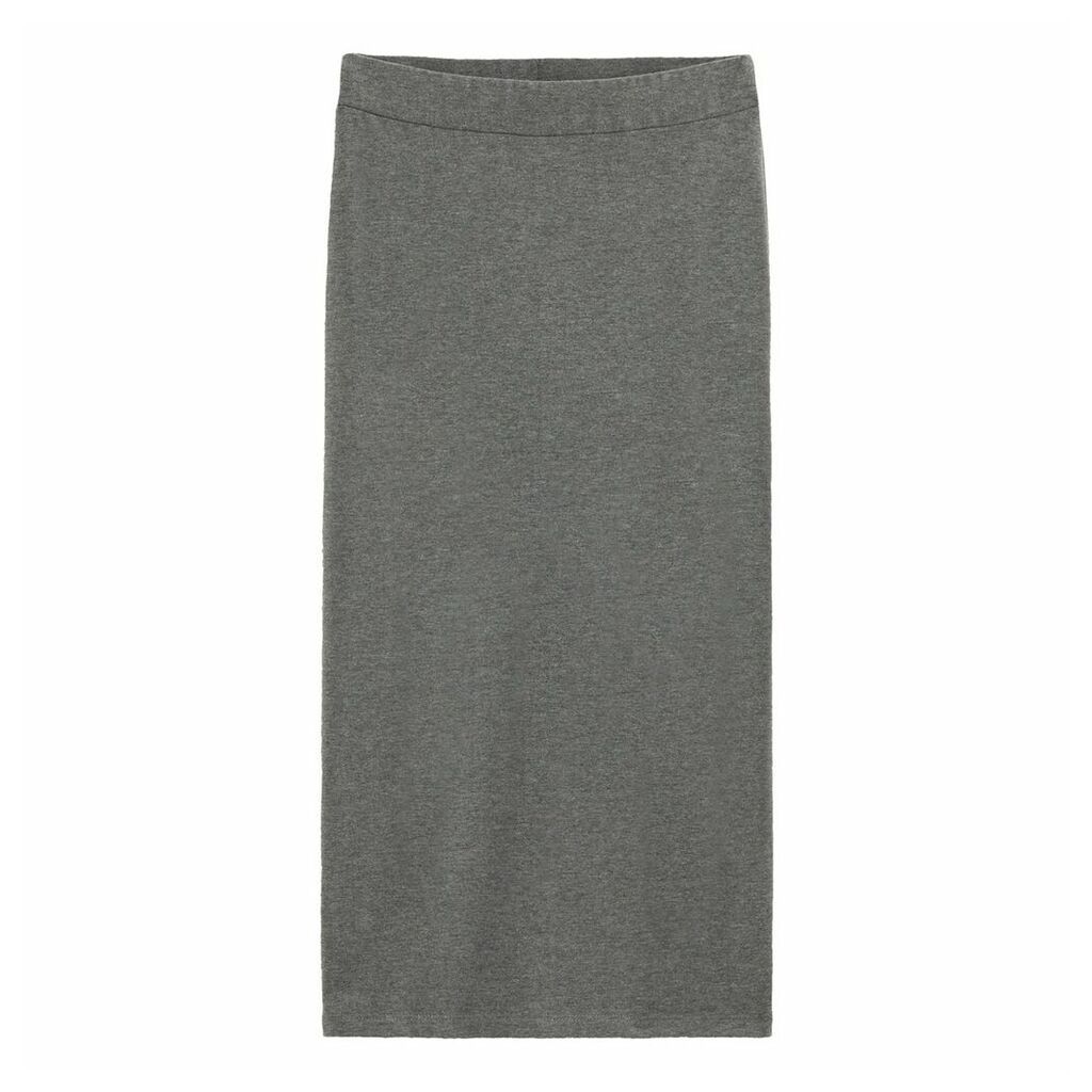 Cotton Mid-Length Bodycon Tube Skirt