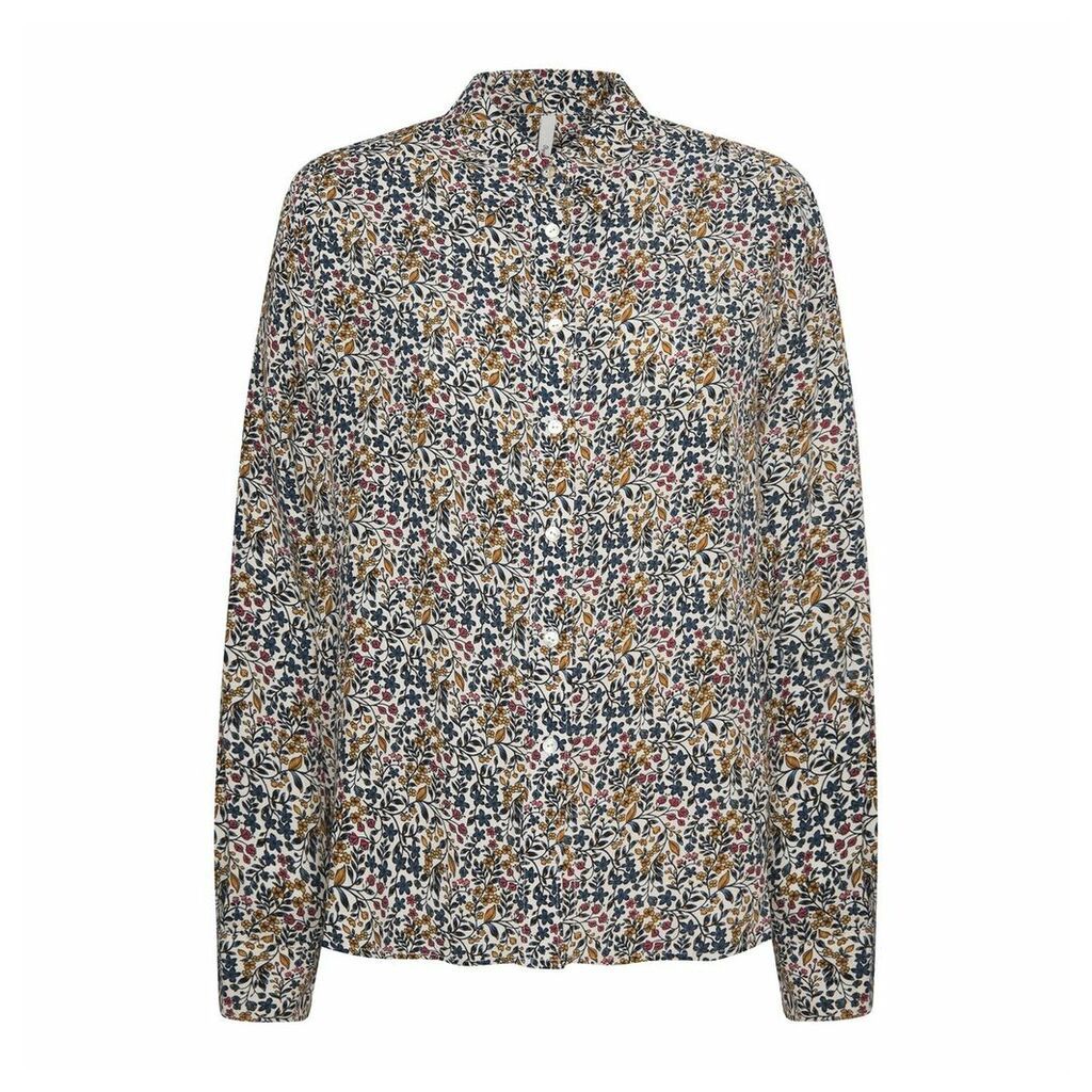 Floral Print Shirt with Long Sleeves