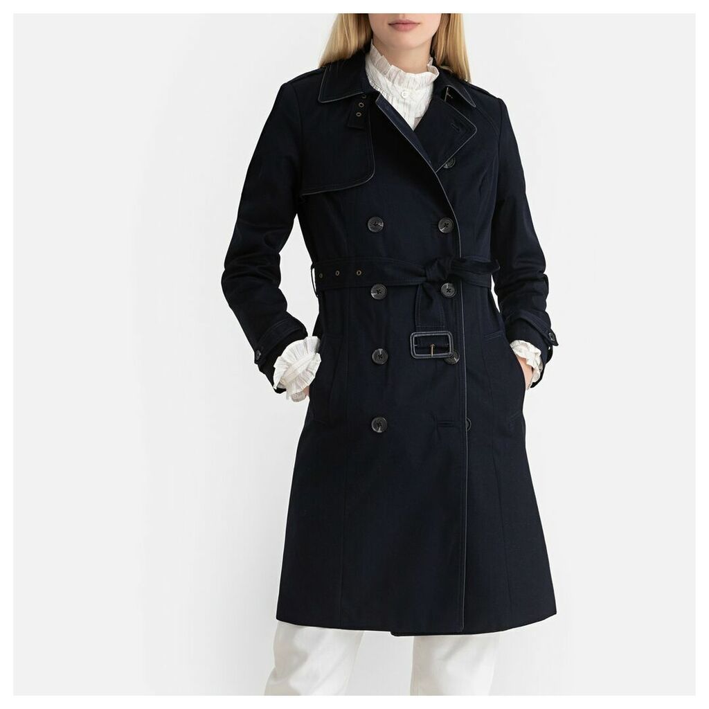 Cotton Mid-Length Trench Coat