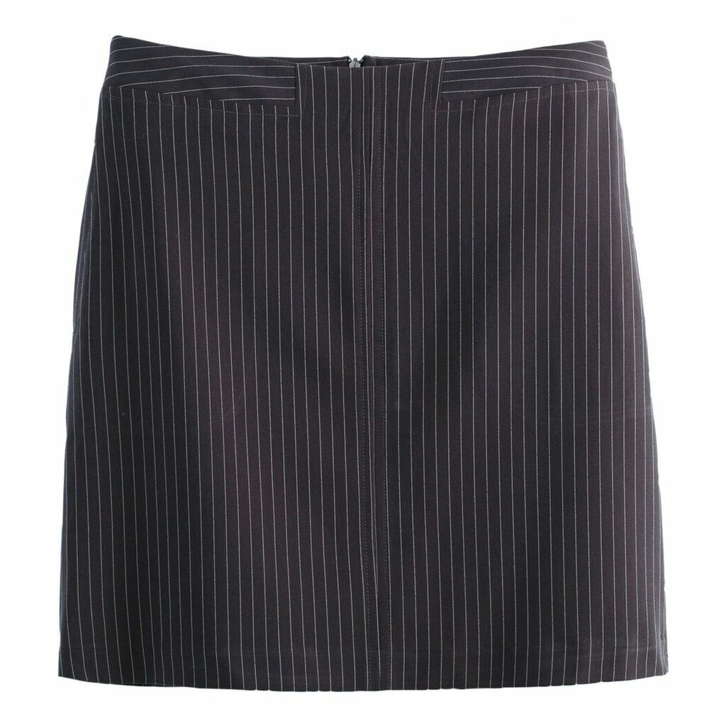 Striped A-Line Skirt