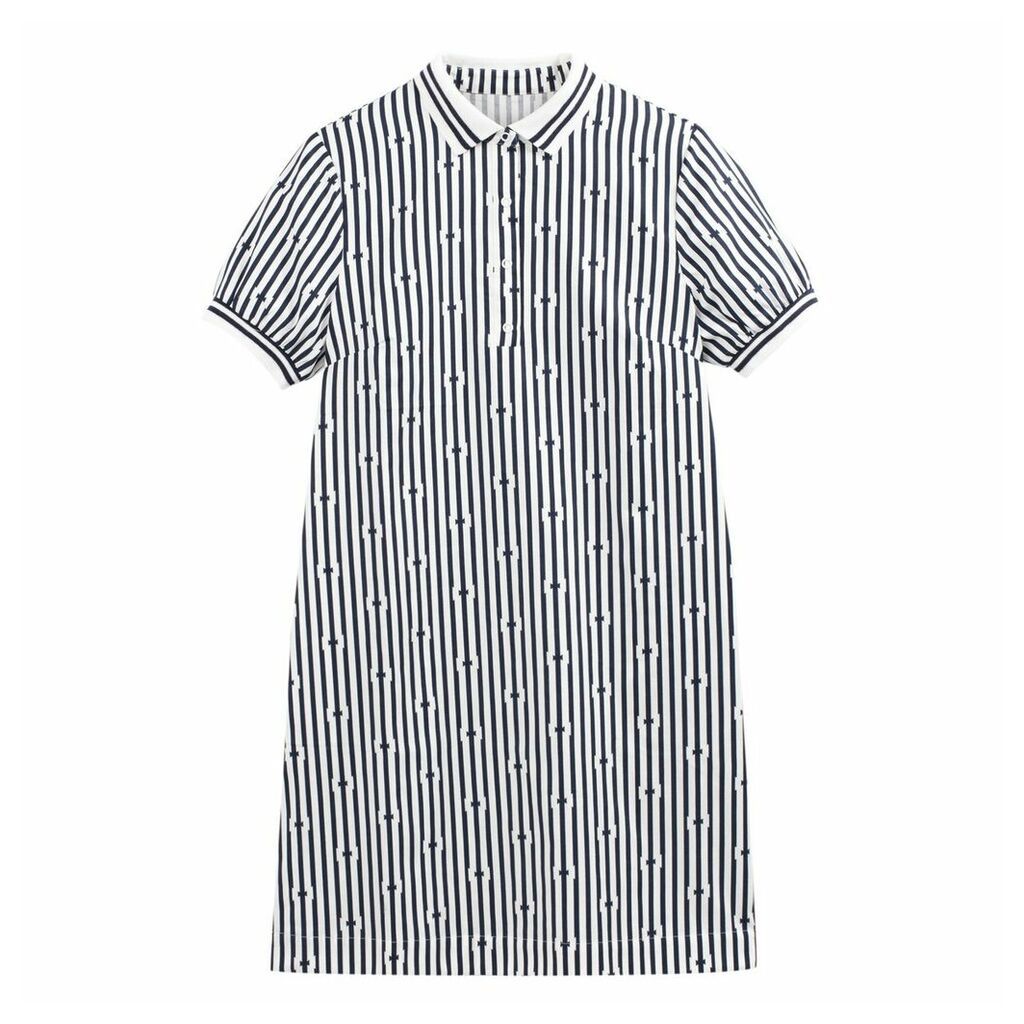 Striped Cotton Polo Dress
