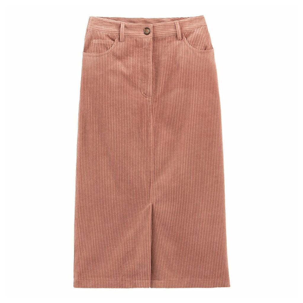 Straight Skirt in Cotton Corduroy