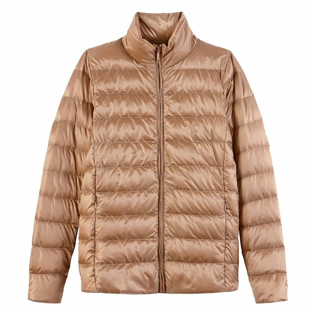 Light Puffer Jacket with Real Feather Padding