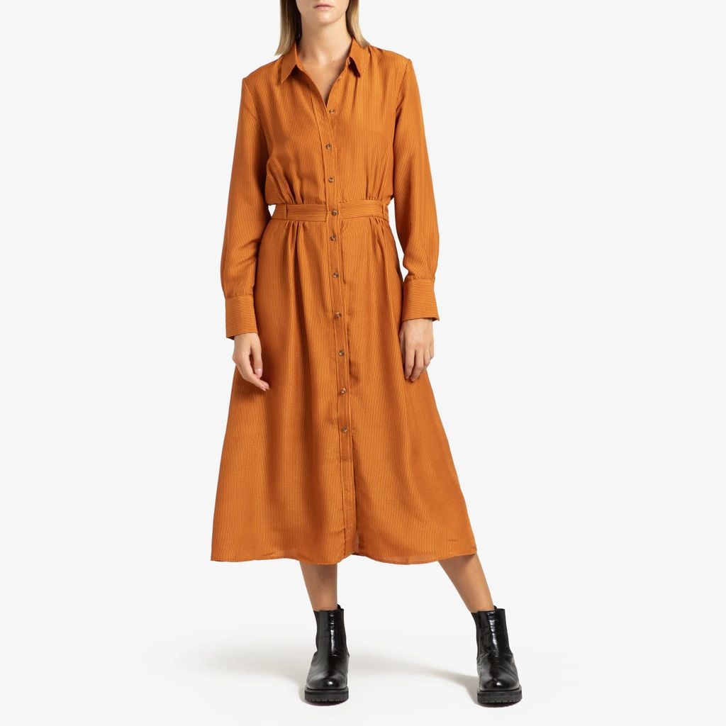 Adelicia Mid-Length Dress with Long Sleeves