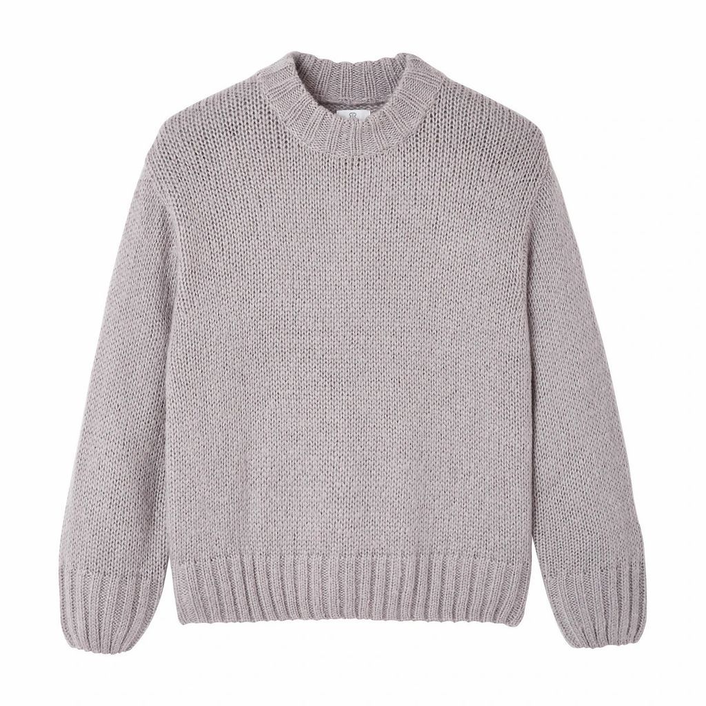 Chunky Knit Jumper with Crew-Neck