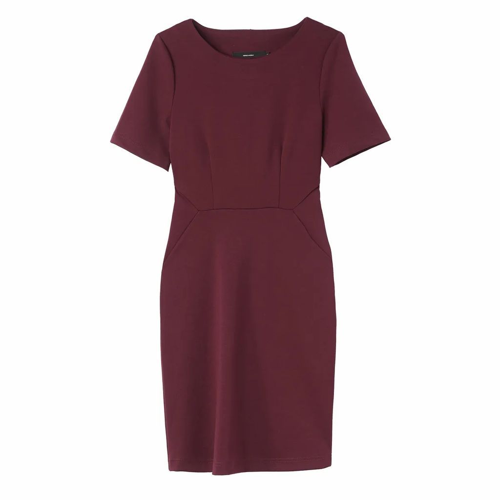 Fitted Bodycon Dress with Short Sleeves