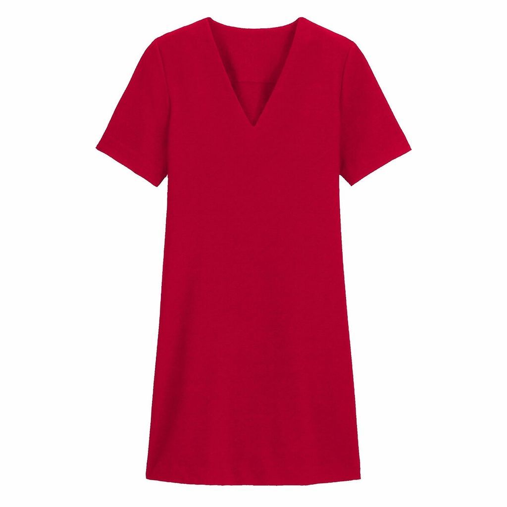 Flared Midi Dress with Short Sleeves