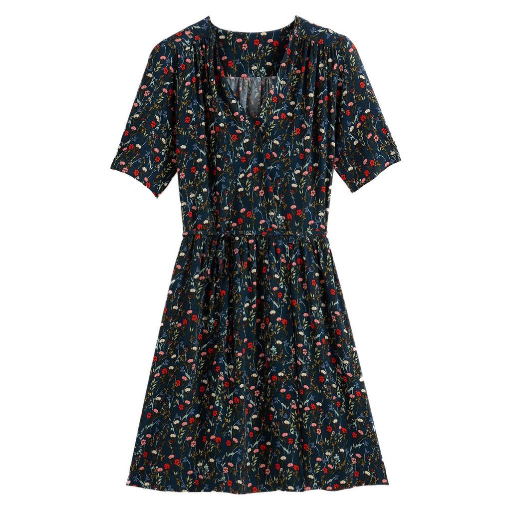 Wrap Dress with Short Sleeves
