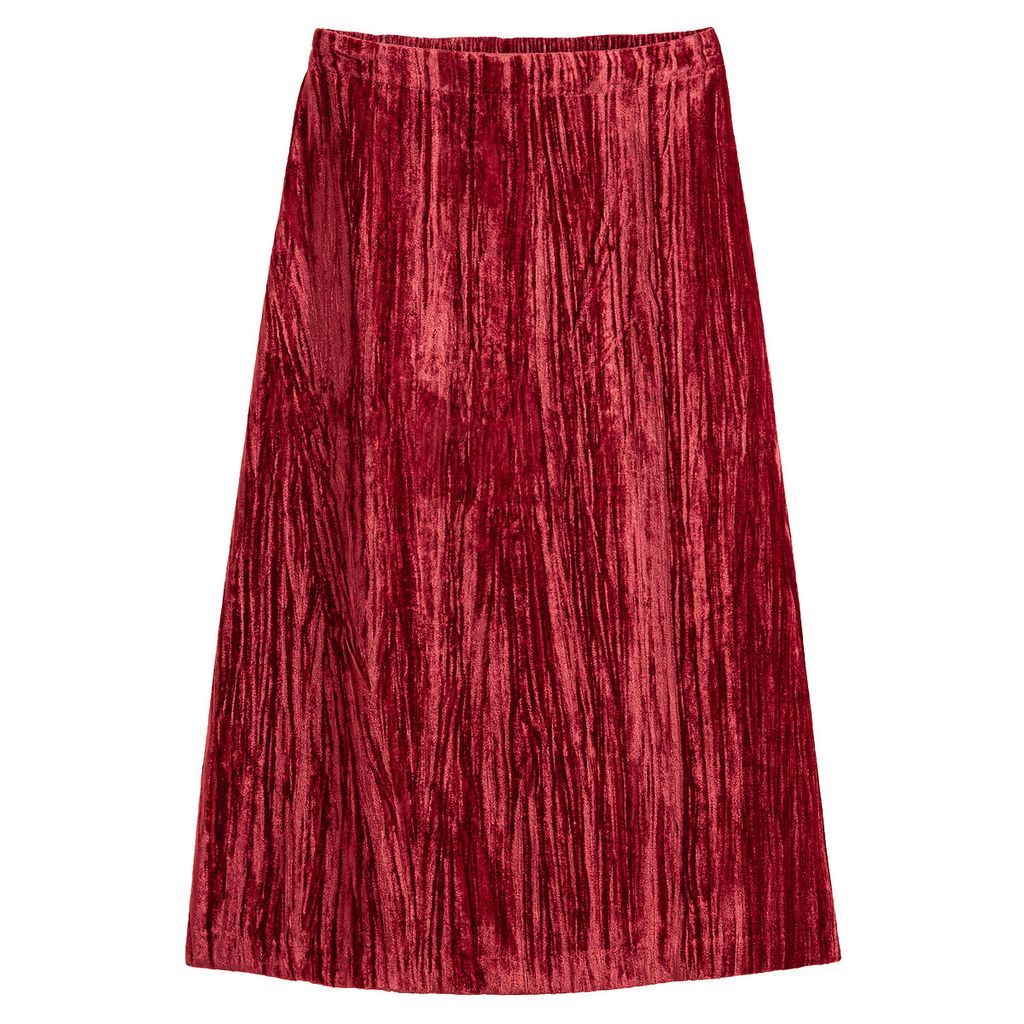 Crushed Velvet Midaxi Skirt