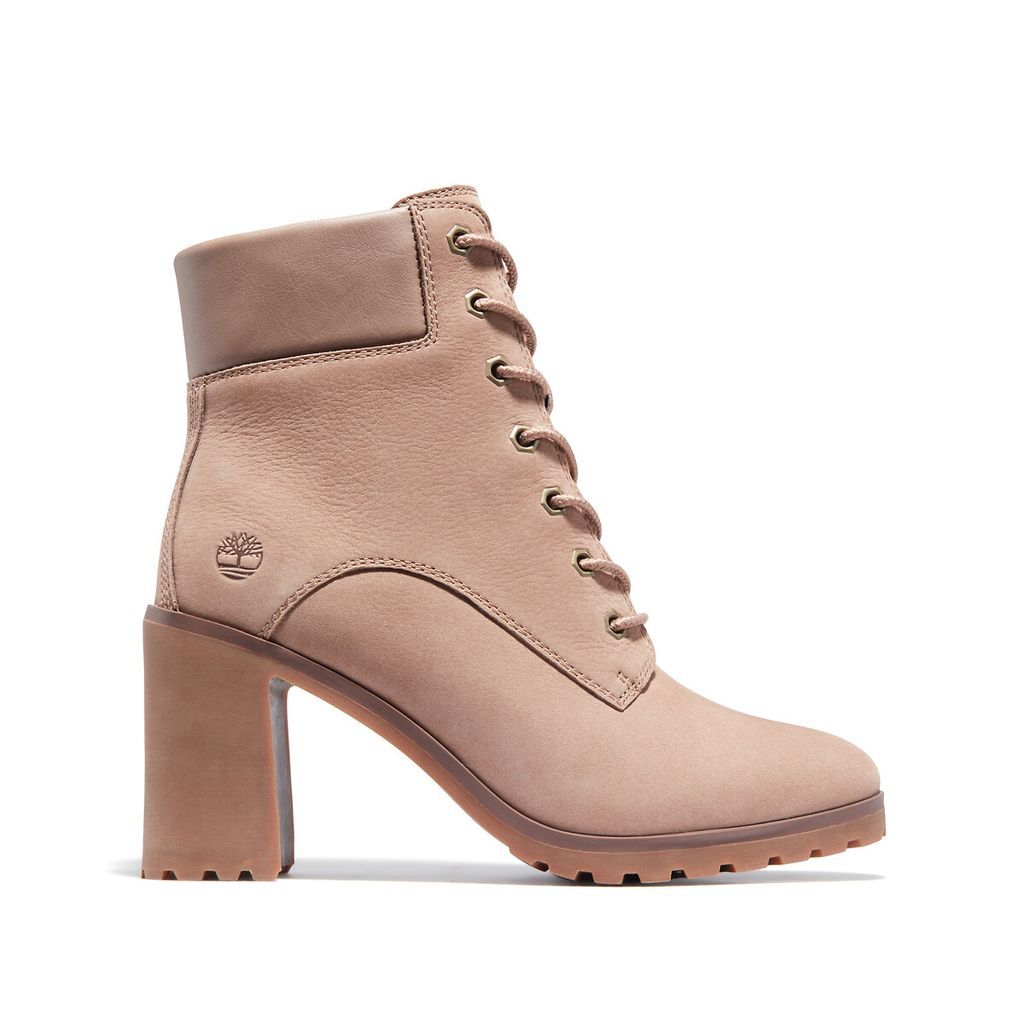 Allington 6 Inch Ankle Boots in Nubuck with High Block Heel