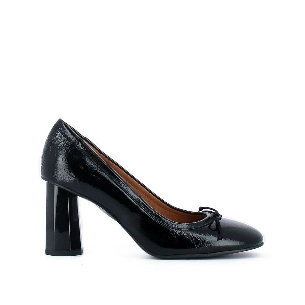 Boniface Leather Heels with Square Toe