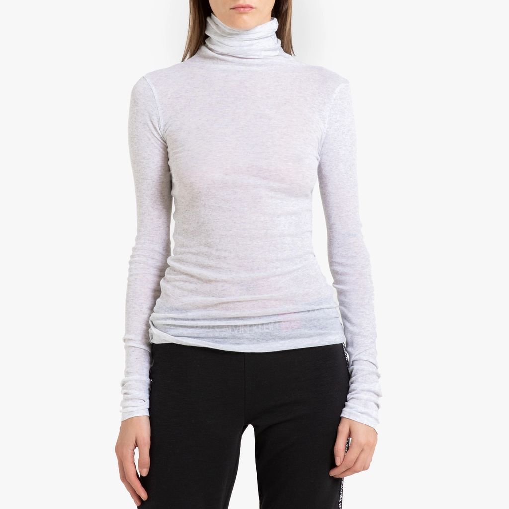 Massachusetts Turtleneck T-Shirt in Organic Cotton with Long Sleeves