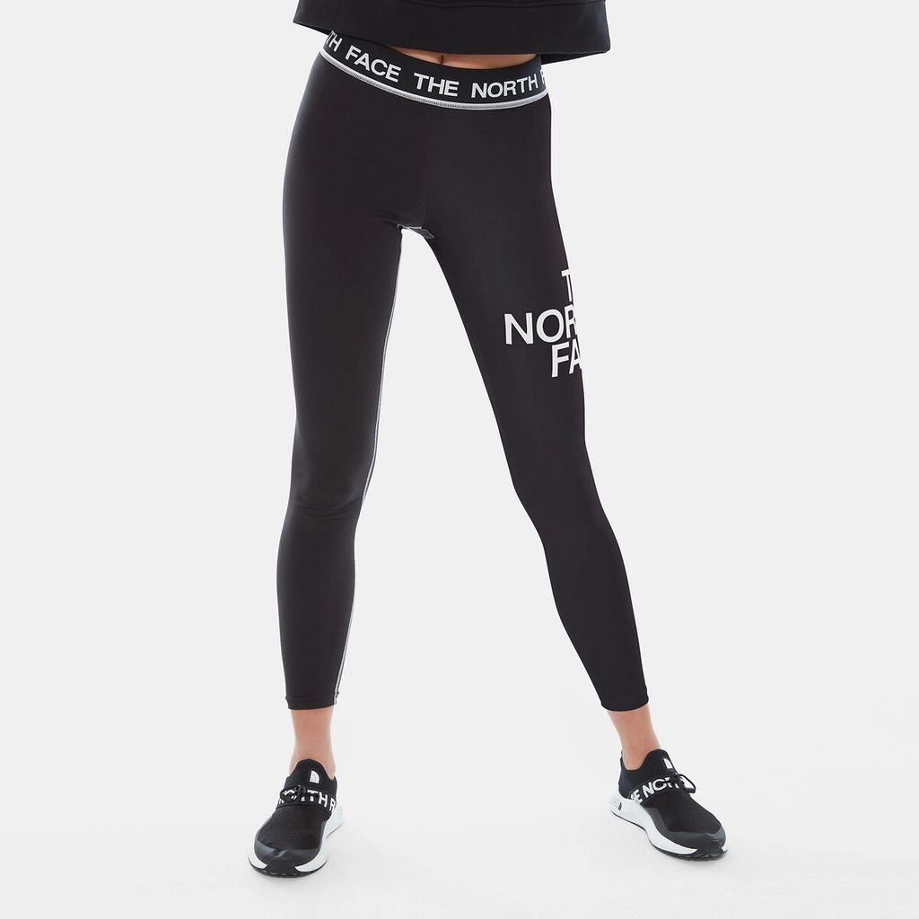 Breathable Mid-Rise Leggings with Logo Print