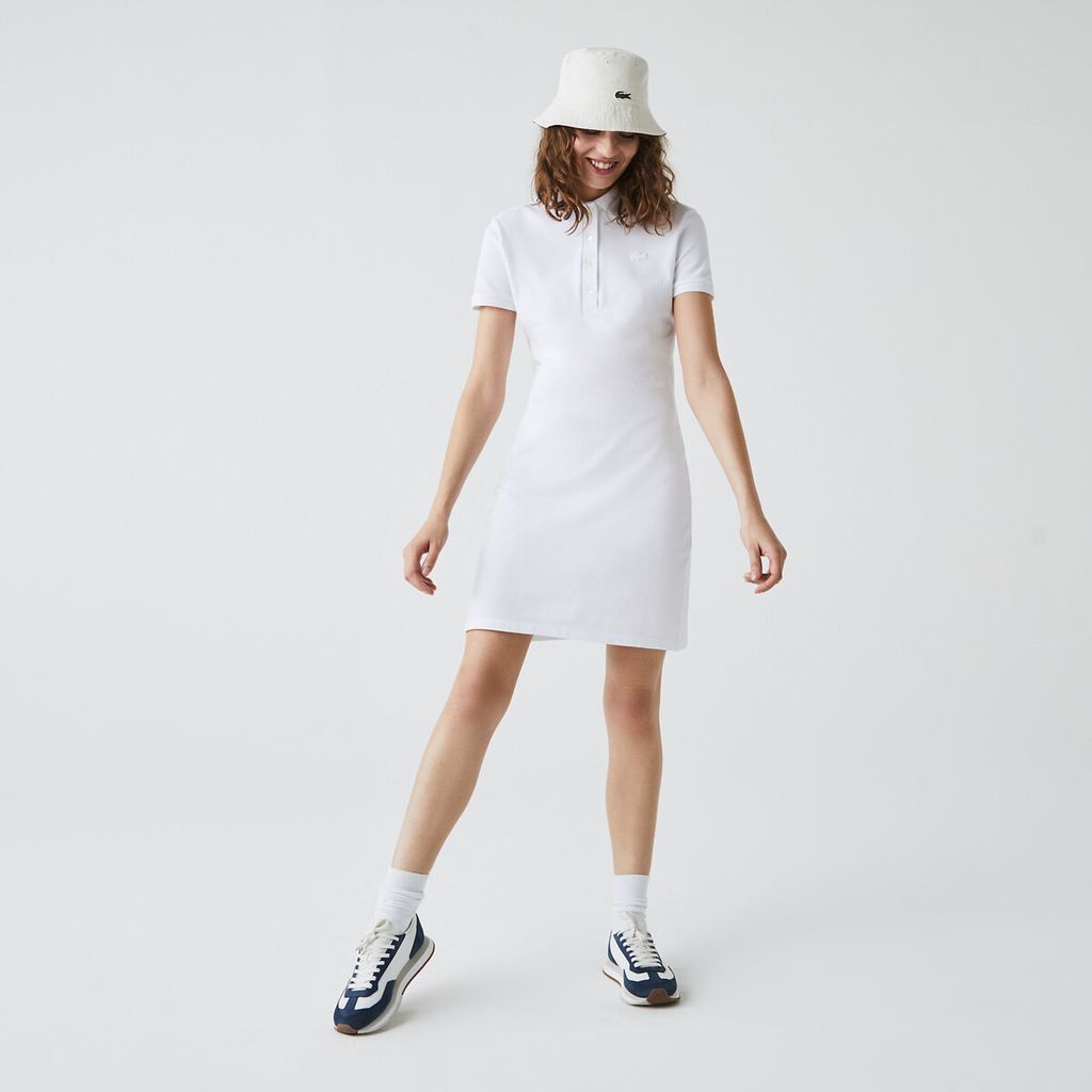 Fitted Mid-Length Tennis Dress in Cotton