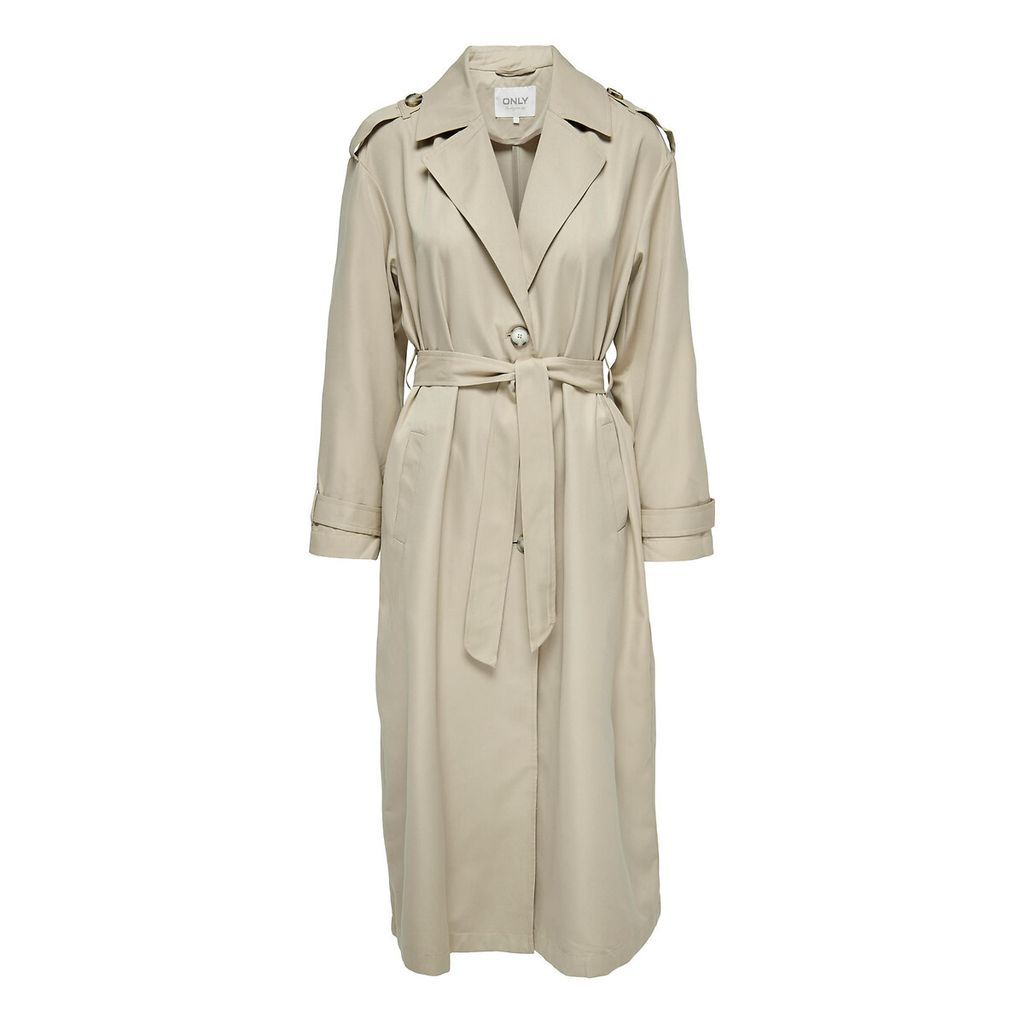 Tie-Waist Trench Coat