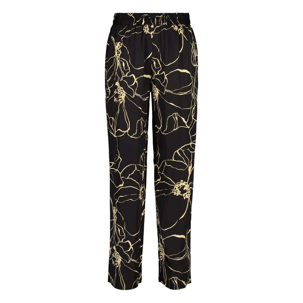 Graphic Print Straight Trousers