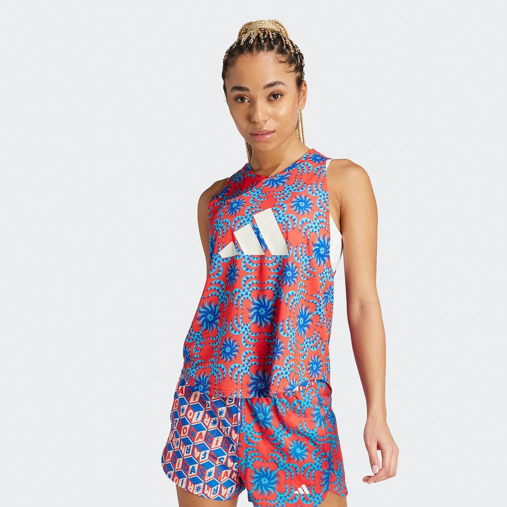 Farm Rio Recycled Sports Vest Top in Graphic Print