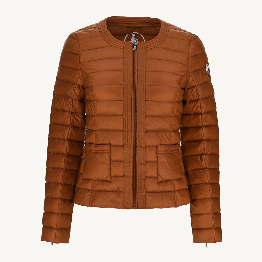 Douda Quilted Padded Jacket with Round Neck